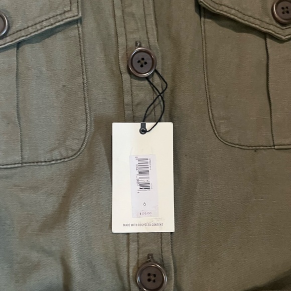 Converse OLIVE GREEN Belted Denim Women's Romper, Size Small NWT - Picture 5 of 9